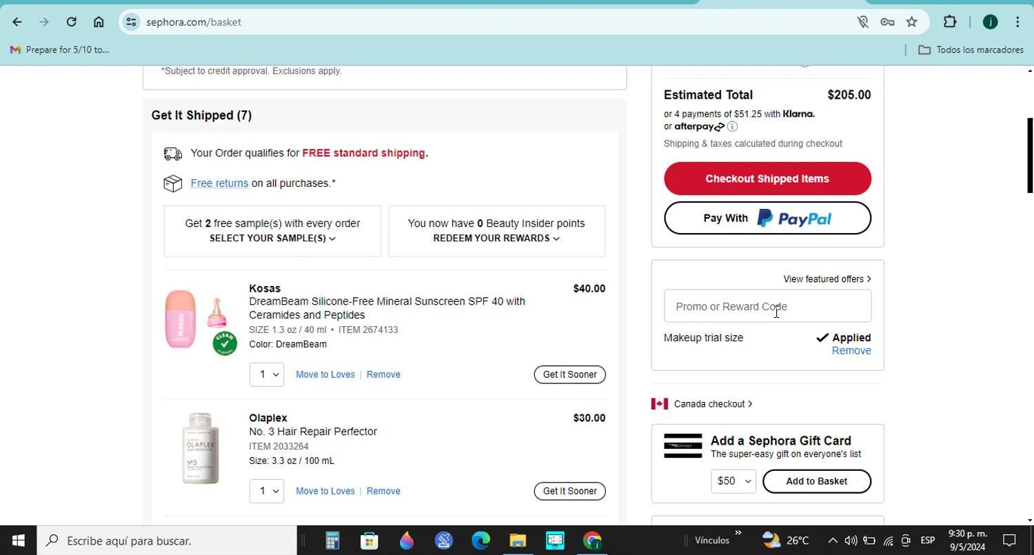 How to apply Sephora coupon code
